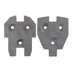 CJ Classics Door Hinge Mounting Plate Upper/Lower Pair 1969-1970