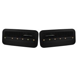 TMI Door Panel Sport XR Black With Black Stitching And Brass Grommets Pair Chevrolet C10 1964-1966