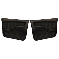 TMI Door Panel Sport XR Black With Black Stitching And Black Grommets Pair Chevrolet C10 1967-1972