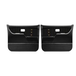TMI Door Panel Sport XR Black With Black Stitching And Brass Grommets Pair Chevrolet C10 1973-1980