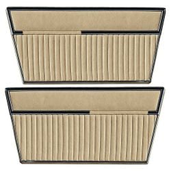 Door Panel Deluxe Vinyl Parchment Pair Bronco 1968-1977