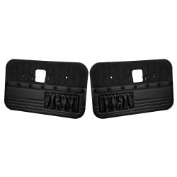 TMI Door Panel Sport XR Black With Black Stitching And Black Grommets Pair F-100 1968-1972