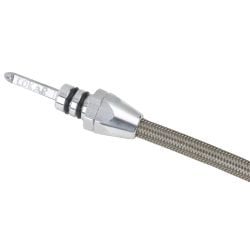 Lokar Transmission Dipstick Brushed Billet Transmission Mount AOD Mustang