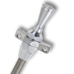 Lokar Transmission Dipstick Kit 24" Firewall Mounted Bright Stainless Steel For TH350/ TH400 Transmission