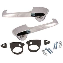 Door Handle Chrome Exterior w/ Install Hardware F-100/ F-150/ F-250/ F-350 53-60 Pair