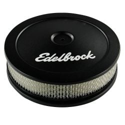 Edelbrock Air Cleaner Pro-Flo Black 10" Round With 2" Paper Element