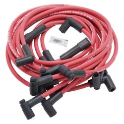 Edelbrock Spark Plug Wire Set Max-Fire HEI 50 Ohm Resistance Red Small Block Chevrolet V8 1978-1986