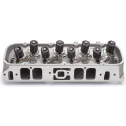 Edelbrock Performer RPM Big Block Chevy Rectangular Port Cylinder Head Flat Tappet Springs Polished Complete