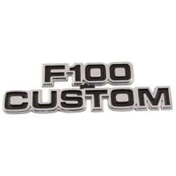 Cowl Side Name Plate With Installation Hardware Custom Cab F-100 1977-1979