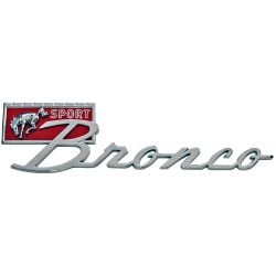 CJ Classic Trucks Fender Emblem Sport Bronco 1966-1977