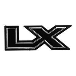 Hatch/ Trunk Lid Emblem LX Stick-On Mustang 1984-1993