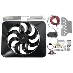 Flex-a-lite 485 Black Magic X-Treme Electric Fan For 1987-2006 Jeep Wrangler - Direct Fit Cooling Upgrade