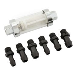 Mr. Gasket Fuel Filter Clearview In-Line Universal