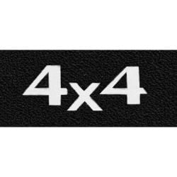 ACC Carpets Floor Mats Black Loop With Silver 4X4 Logo Pair F-100 1965-1972