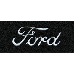 ACC Carpets Floor Mat Black Loop With Silver Ford Script Pair F-100 1965-1972