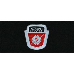 ACC Carpets Floor Mat Black Loop With Ford Shield Logo Pair F-100 1965-1972