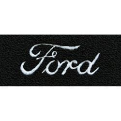 ACC Carpets Floor Mats Black Loop With Silver Ford Script Logo Pair F-100 1953-1956