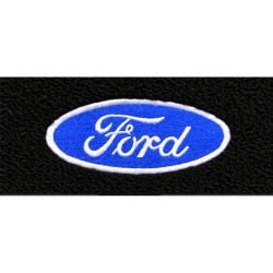 ACC Carpets Floor Mat Black Loop With Ford Oval Logo Pair F-100 1961-1964