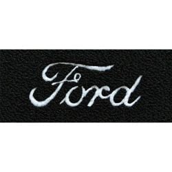 ACC Carpets Floor Mats Black Loop With Silver Ford Script Logo Pair F-100 1961-1964