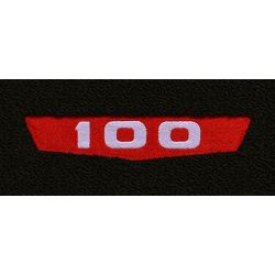 ACC Carpets Floor Mat Black Loop With Red 100 Shield Logo Pair F-100 1961-1964