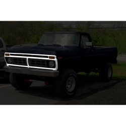 Grille Shell Anodized Aluminum F-100/ F-150/ F-250/ F-350 1973-1977