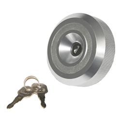 Scott Drake Locking Gas Cap Clear Anodized Bronco 1966-1970