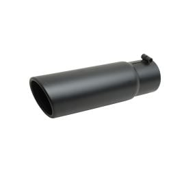 Gibson Exhaust Tip 4” Rolled Angled Black Ceramic 3” Inlet