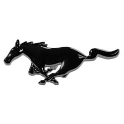Grille Emblem Running Horse Gloss Black For 1993 Cobra Grille Insert Mustang 1987-1993