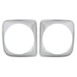 Headlight Bezels Pair Chevrolet C10 1967-1968