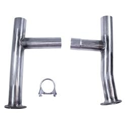 JBA H-Pipe 2-1/2" Stainless Steel For JBA Long Tube Headers And Borgeson Power Steering Mustang 351W 1965-1973