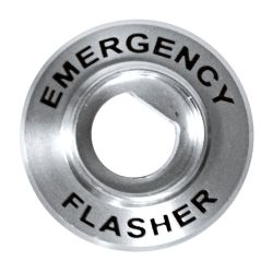 Scott Drake Emergency Flasher Bezel Billet Bronco 1966-1973