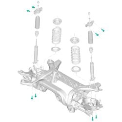 Ford One-Time Use Shock Hardware Kit Mustang 15-26