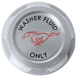 Drake Muscle Cars Windshield Washer Cap Cover Billet Aluminum Mustang 2015-2023