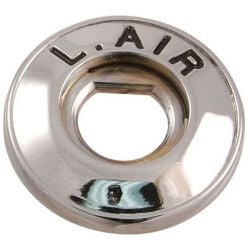 Air Vent Cable Bezel Chrome With Black Lettering Driver Side F-100 1957-1960