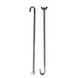 CJ Classic Trucks Battery Hold Down J-Hook Stainless Steel Pair Chevrolet C10 1960-1966