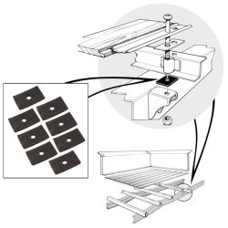 Bed Frame Pad Kit F-100 1953-1956