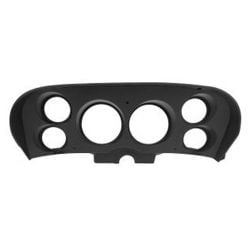 Scott Drake Instrument Bezel Custom Black 6-Gauge Mustang 1969-1970