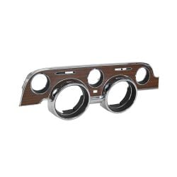 CJ Classics Instrument Bezel Metal Backed Woodgrain Deluxe Mustang 1968