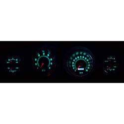 New Vintage USA Gauges Black 1969 Series Electronic Speedometer Complete Kit 1969-1970