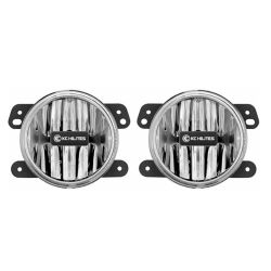 KC HiLiTES LED Fog Light Gravity Clear Pair Jeep Wrangler 2007-2009