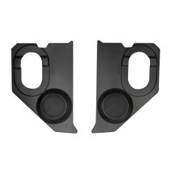 Custom Autosound Kick Panel Black With 6-1/2" Standard Speakers Pair Chevrolet C10 1960-1966