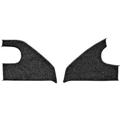 ACC Carpets Kick Panel Carpet Insert Black Original Style With Cardboard Backing Pair Chevrolet C10 1967-1972