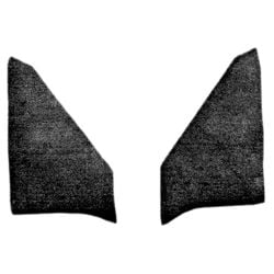 ACC Carpets Kick Panel Carpet Insert Black Pair Chevrolet C10 1975-1987