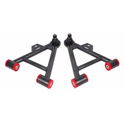 BMR Front Lower Control A-Arm Black Hammertone Pair For Use With Coilovers Mustang 1979-1993
