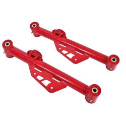 BMR Rear Lower Control Arm With Polyurethane Bushings Red Pair Mustang 1979-1998