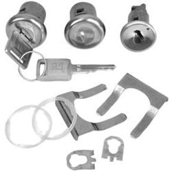 Door Lock and Ignition Cylinder Set w/ Square Head Keys Chevy C10 67-72
