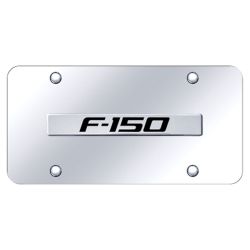 License Plate Chrome With F-150 Logo