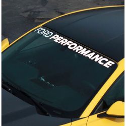Ford Racing Windshield Banner White Mustang 2005-2023