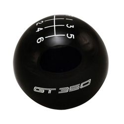 Ford Racing Black Shift Knob GT350/ GT350R Mustang 15-20 w/ 6-Speed Shift Pattern/ GT350 Logo