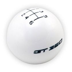 Ford Racing Shift Knob White With 6-Speed Shift Pattern/GT350 Logo GT350/GT350R Mustang 2015-2020